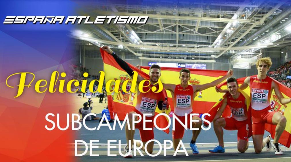 Lucas Búa (centro), fue plata en el Europeo