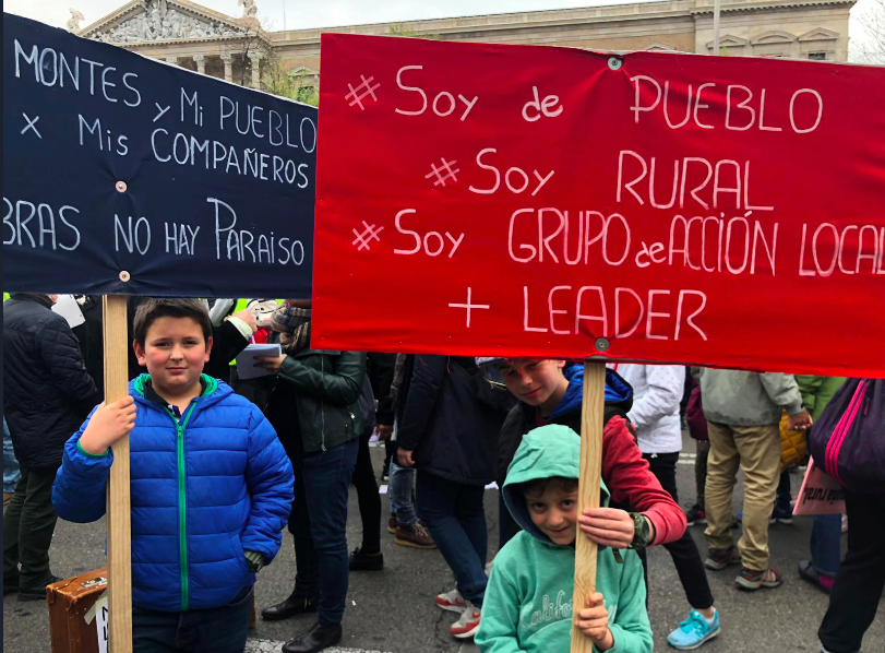 Marzo fue un mes con muchas manifestaciones. Por ejemplo, la que reclamaba más acción para luchar contra la "España vaciada". Pedían más obras, más atención…