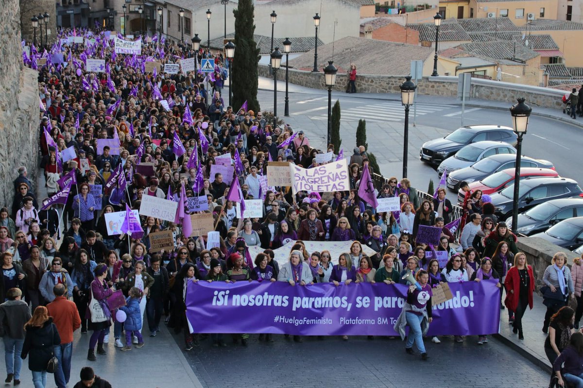 Manifestación feminista en Toledo.