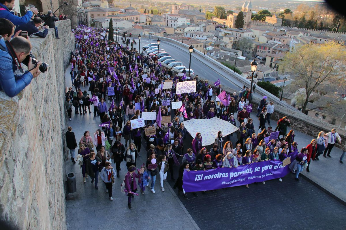 Manifestación feminista en Toledo.