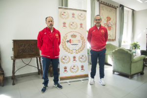 El coronel jefe de la ECEF, Pedro Antonio Linares (izquierda) y el jefe de estudios, el teniente coronel, Lorenzo Martín Coba