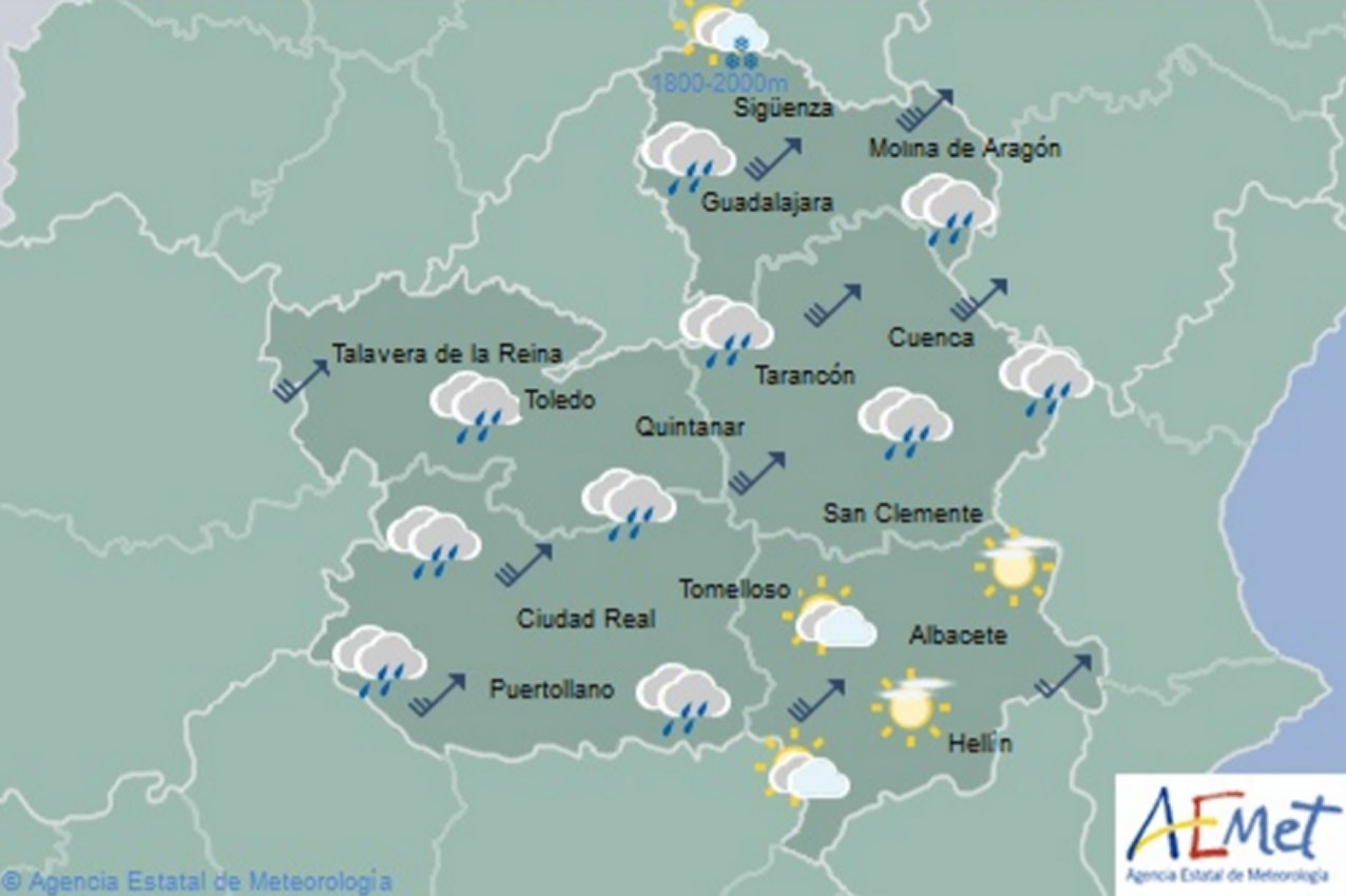 Previsiones de Aemet para hoy, miércoles 6 de marzo.