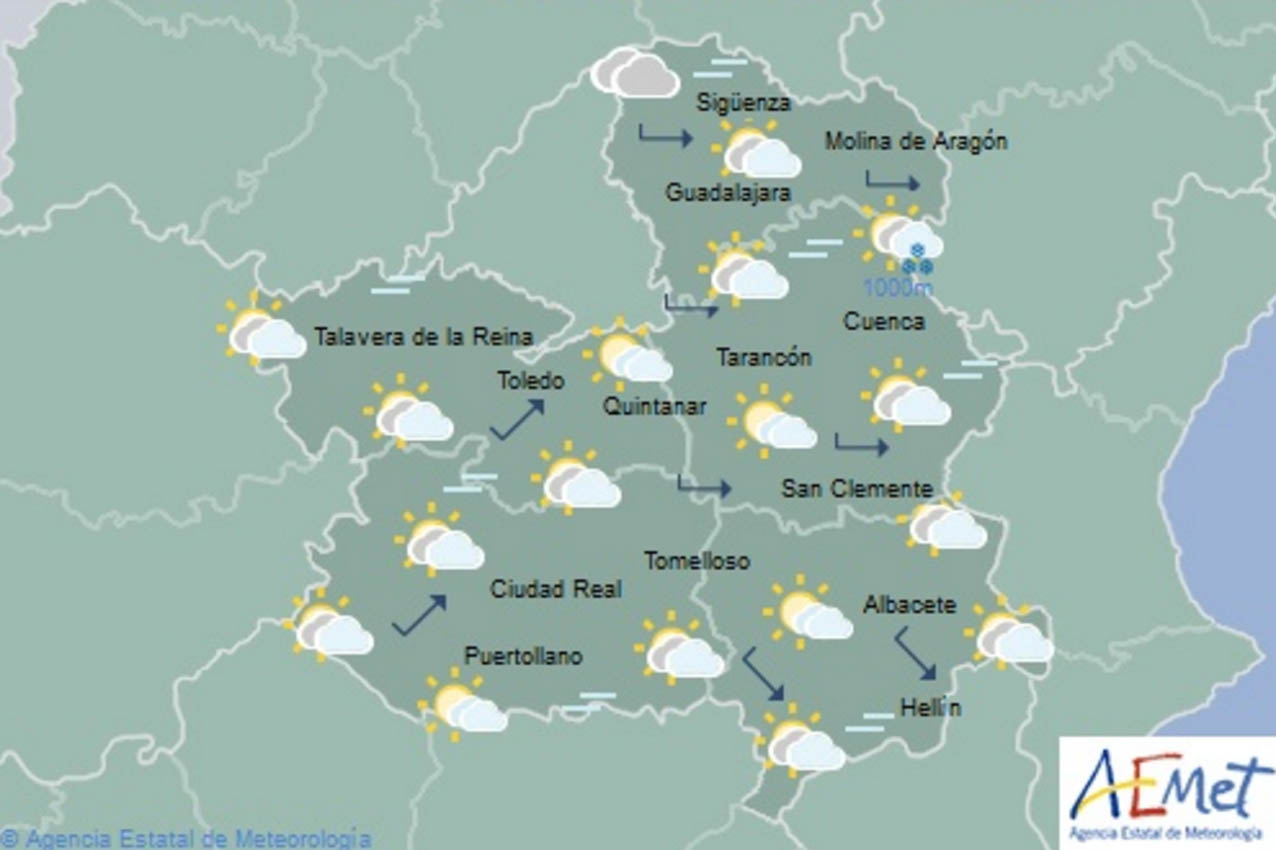 Previsiones de Aemet para hoy miércoles 7 de marzo.