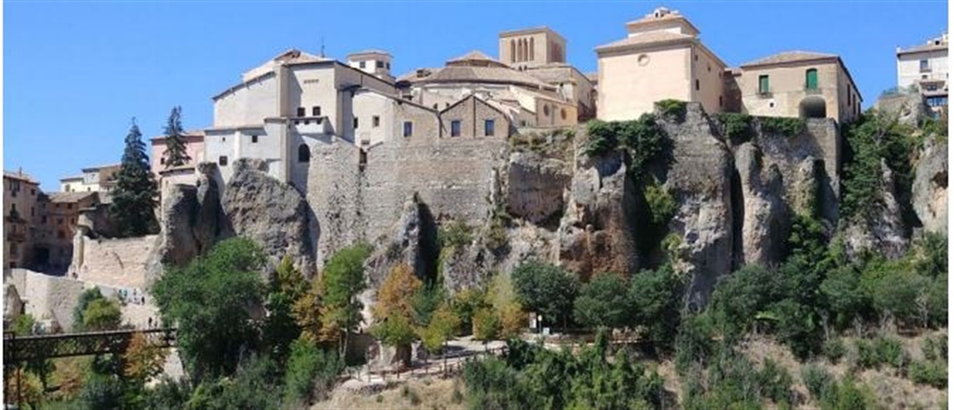 Casco histórico de Cuenca, justo en la zona donde se ubica la muralla. catedral de cuenca