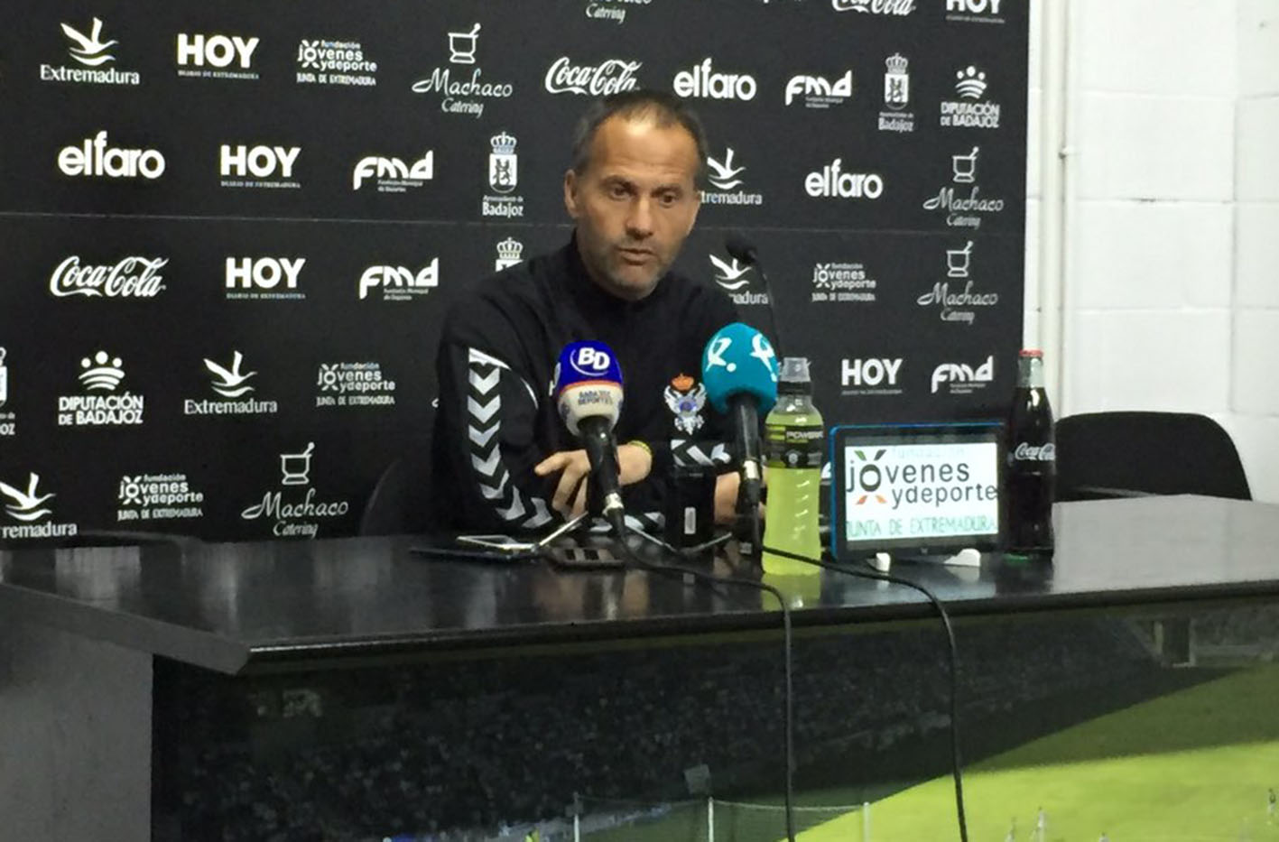 Fran Alcoy, entrenador del CF Talavera, considera que el empate es justo.