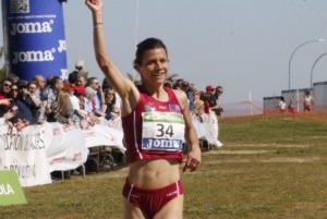 Irene Sánchez-Escriabno, en el Mundial de cross