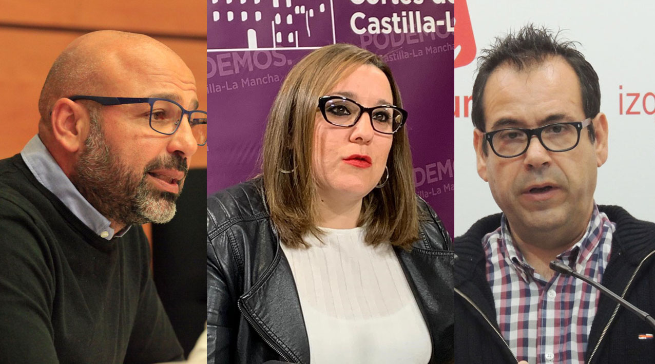 José García Molina, María Díaz y Juan Ramón Crespo encabezarán las listas de Unidos Podemos en Toledo, Albacete y Ciudad Real.