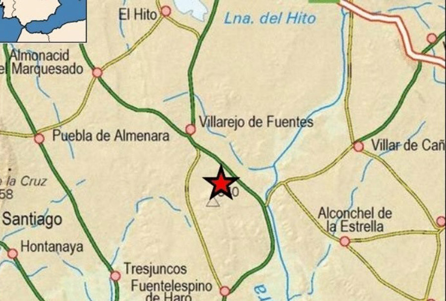 Localización del terremoto.