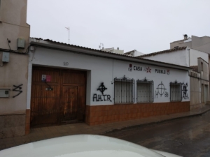 Pintadas en la Casa del Pueblo de Campo de Criptana.