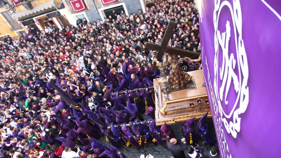 Procesión Camino del Calvario, también conocida como "Las turbas".