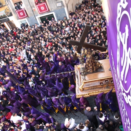 Procesión Camino del Calvario, también conocida como "Las turbas".