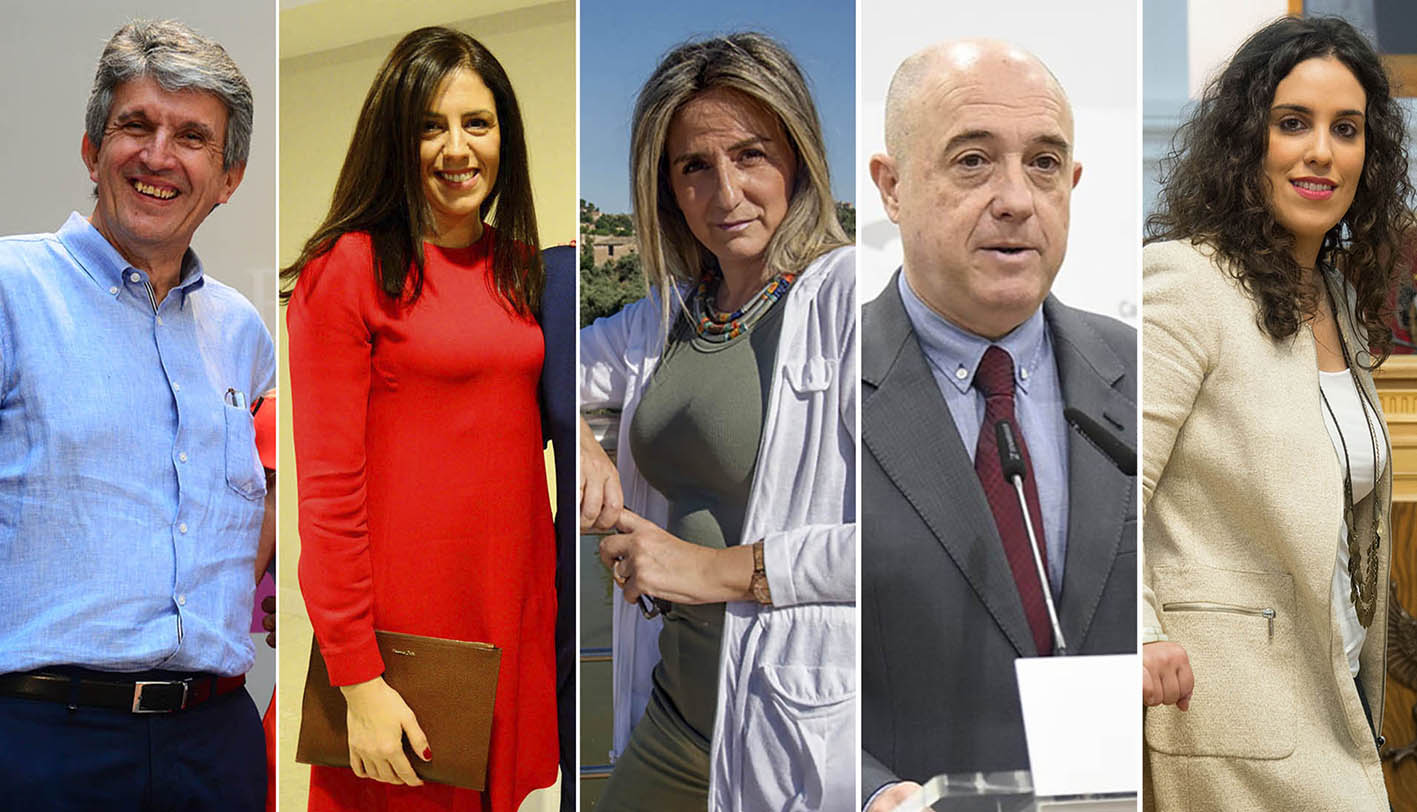 De izquierda a derecha, José Pablo Sabrido, Noelia de la Cruz, Milagros Tolón, Francisco Rueda e Inés Sandoval.