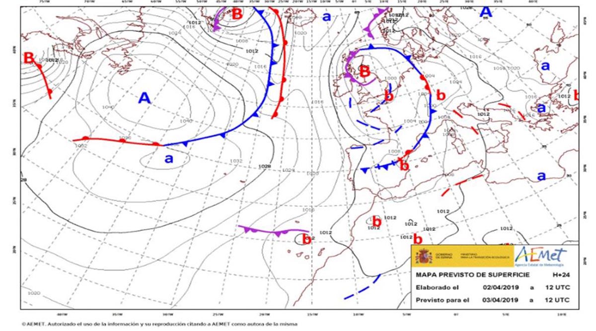 Predicción de la Aemet