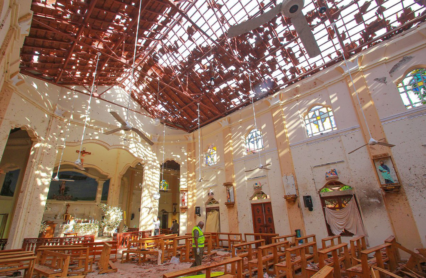 Iglesias y hoteles fueron los objetivos de los terroristas en Sri Lanka.