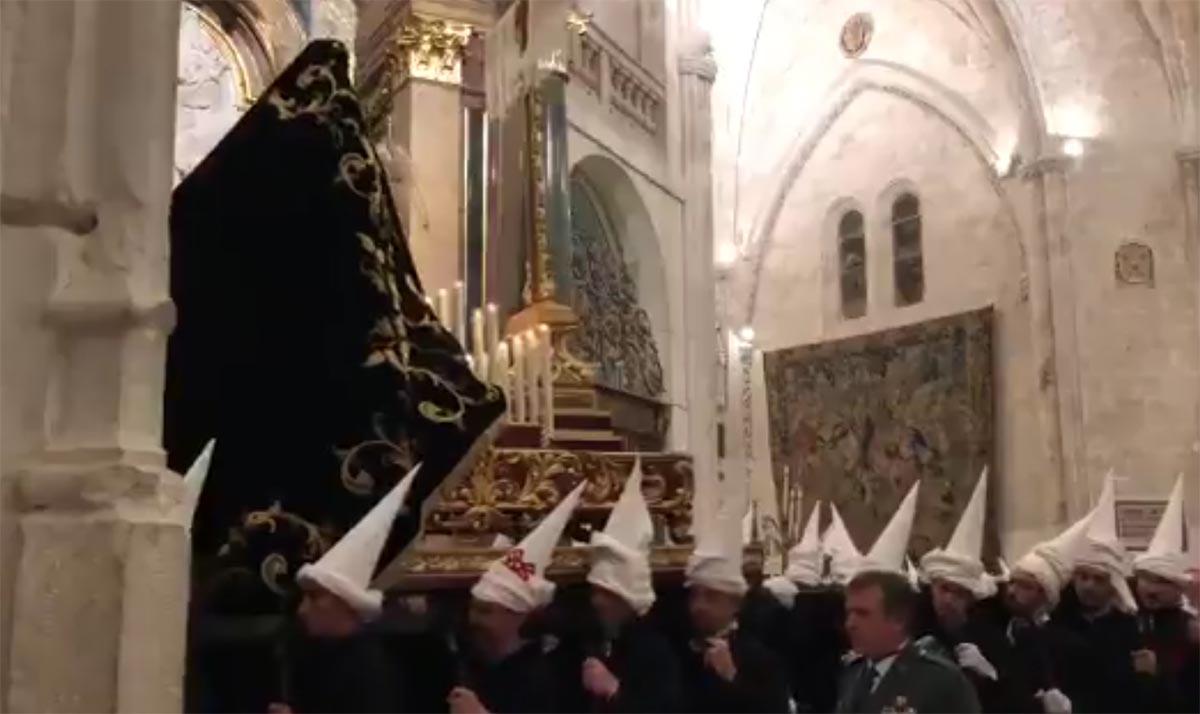 La procesión suspendida de Cuenca, dentro del templo