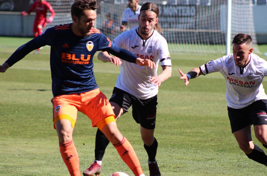 Imagen del encuentro entre UB Conquense y Valencia Mestalla. Foto: UB Conquense