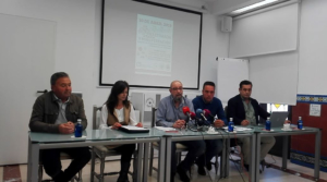 Rueda de prensa de los colectivos que han convocado la tractorada.