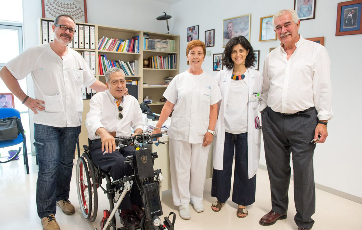 Los integrantes de la Unidad de Sexualidad y Reproducción Asistida del Hospital Nacional de Parapléjicos, en Toledo.