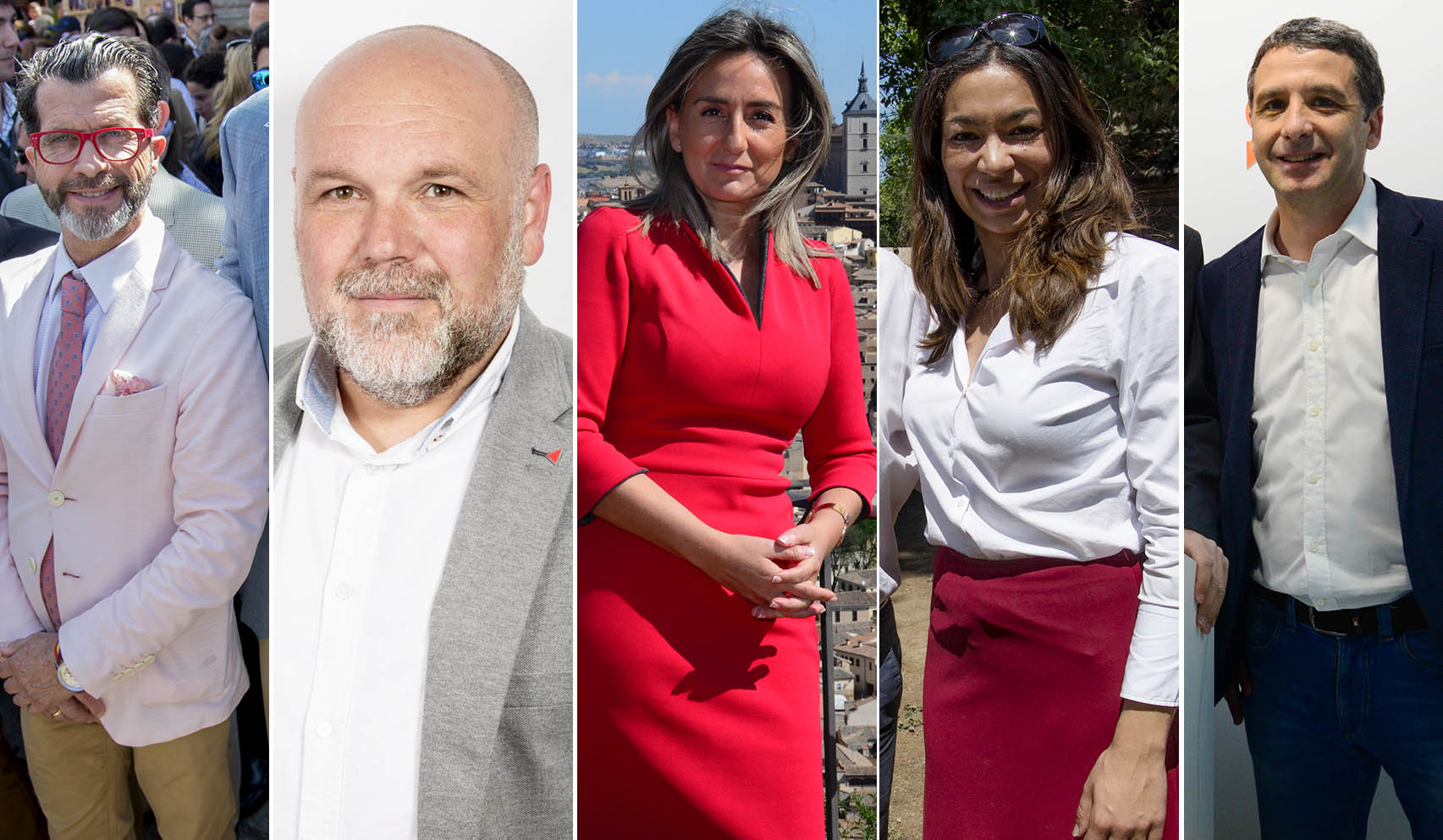 Alberto Romero, Txema Fernández, Milagros Tolón, Claudia Alonso y Esteban Paños.