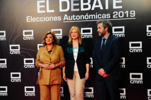 ciudadanos Carmen Picazo, en el centro, junto con Carmen Amores y Jesús Espada.