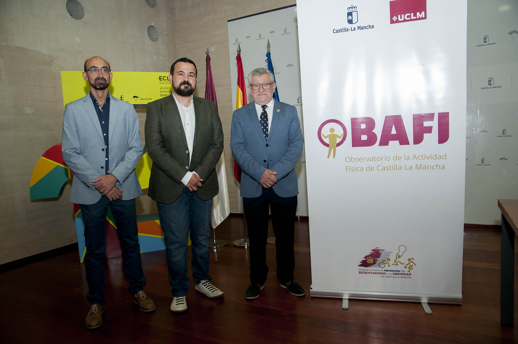 Valenciano, Amores y Felpeto, en la presentación de Obafi