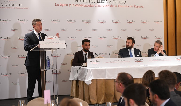 Desayuno informativo con el consejero delegado de Puy du Fou España y con el presidente de CLM, organizado por Europa Press.