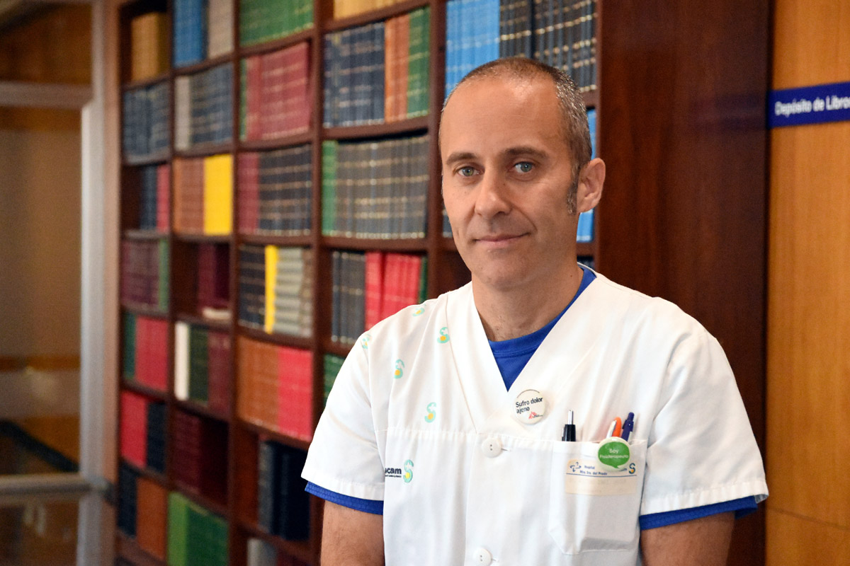 Javier Aceituno es fisioterapeuta del Hospital de Talavera.
