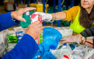 Recogida de leche, banco de alimentos