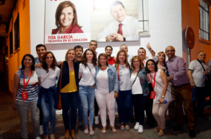 Tita García Élez, ya como alcaldesa electa de Talavera.