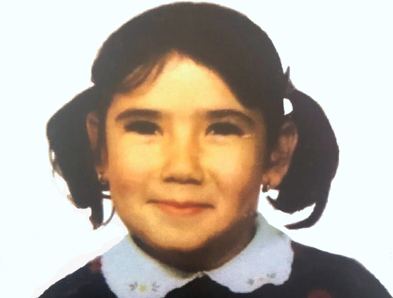 Tita García Élez, con 5 o 6 años. Desde luego, sigue teniendo la misma sonrisa.