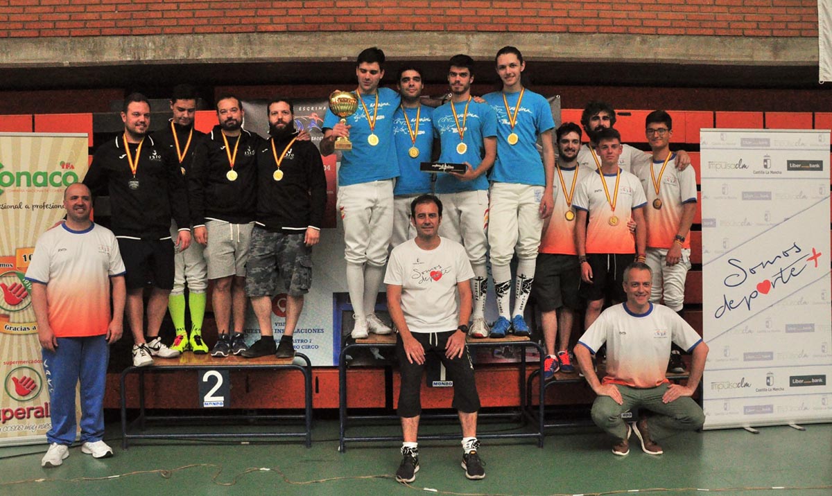 El Club Esgrima Toledo se colgó el oro por equipos masculino