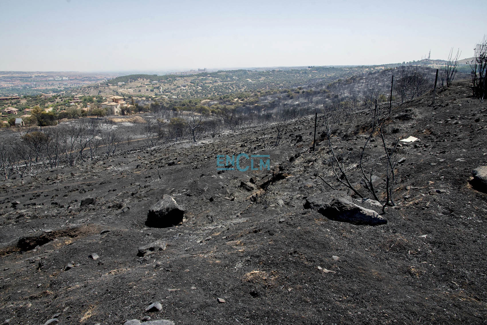 El artefacto explosivo ha sido encontrado en la zona de Montesión, en una de las áreas quemadas por el incendio del pasado verano.