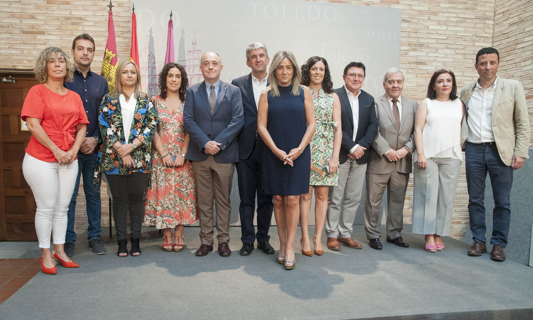 Milagros Tolón, junto a su nuevo equipo de Gobierno de Toledo.