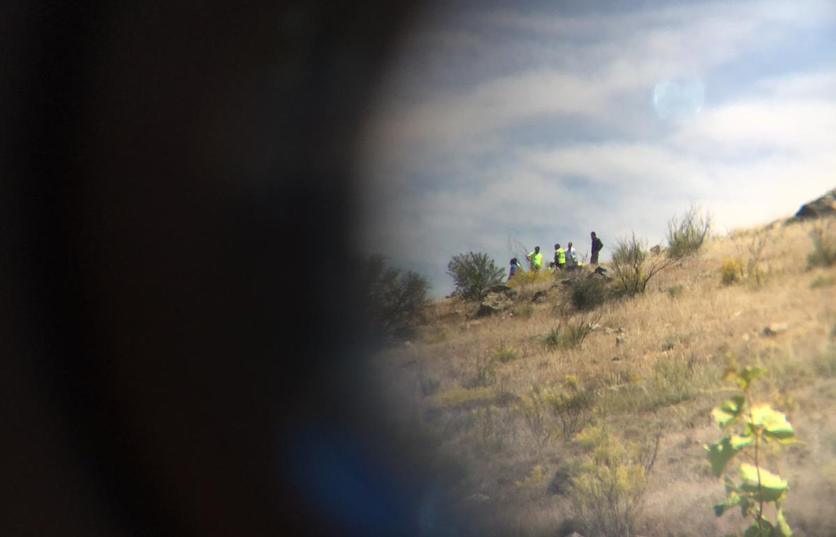 Lugar del accidente del parapente, en Mora