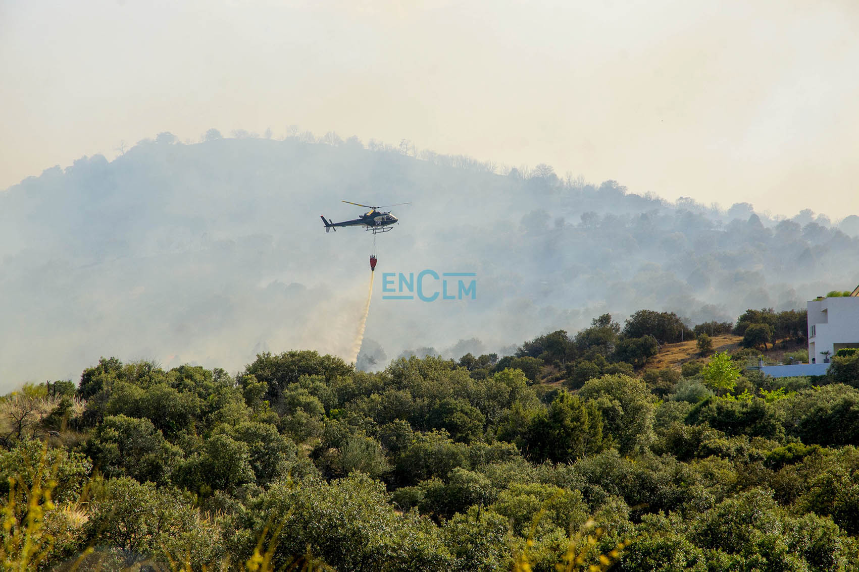 Detalle del incendio en Toledo (Montesión)