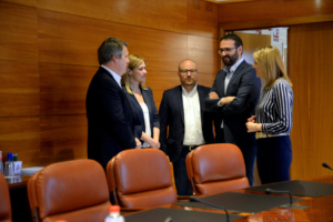 De izquierda a derecha, Carlos Cuadrado, Carmen Picazo, Alejandro Ruiz, Sergio Gutiérrez y Cristina Maestre.