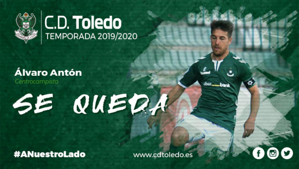 Álvaro Antón cumplirá su tercera temporada en el Toledo