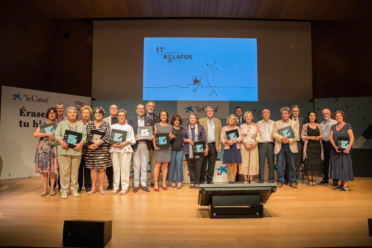 Entrega de premios del Concurso de Relatos Escritos de "la Caixa".