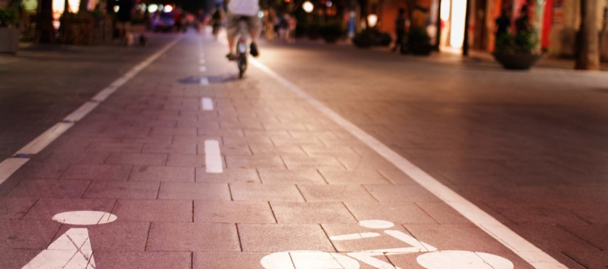 Carril bici. Imagen de archivo