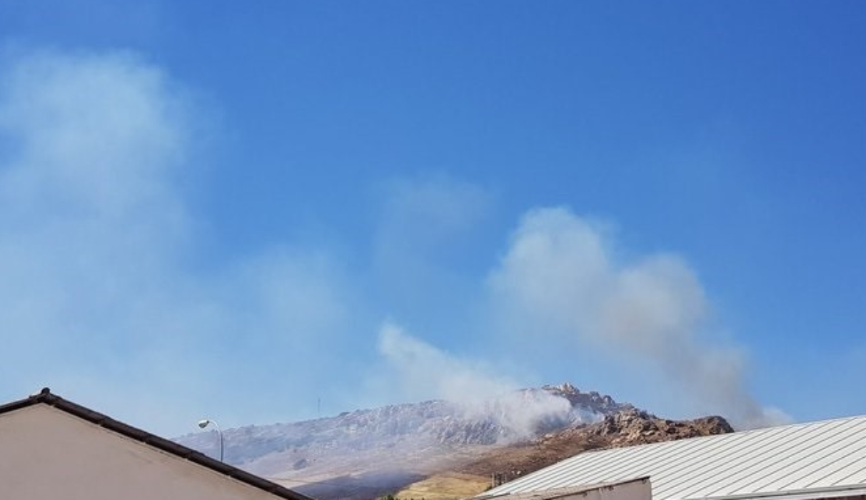 Incendio en el cerro del Tío Pedrillo de Puertollano.