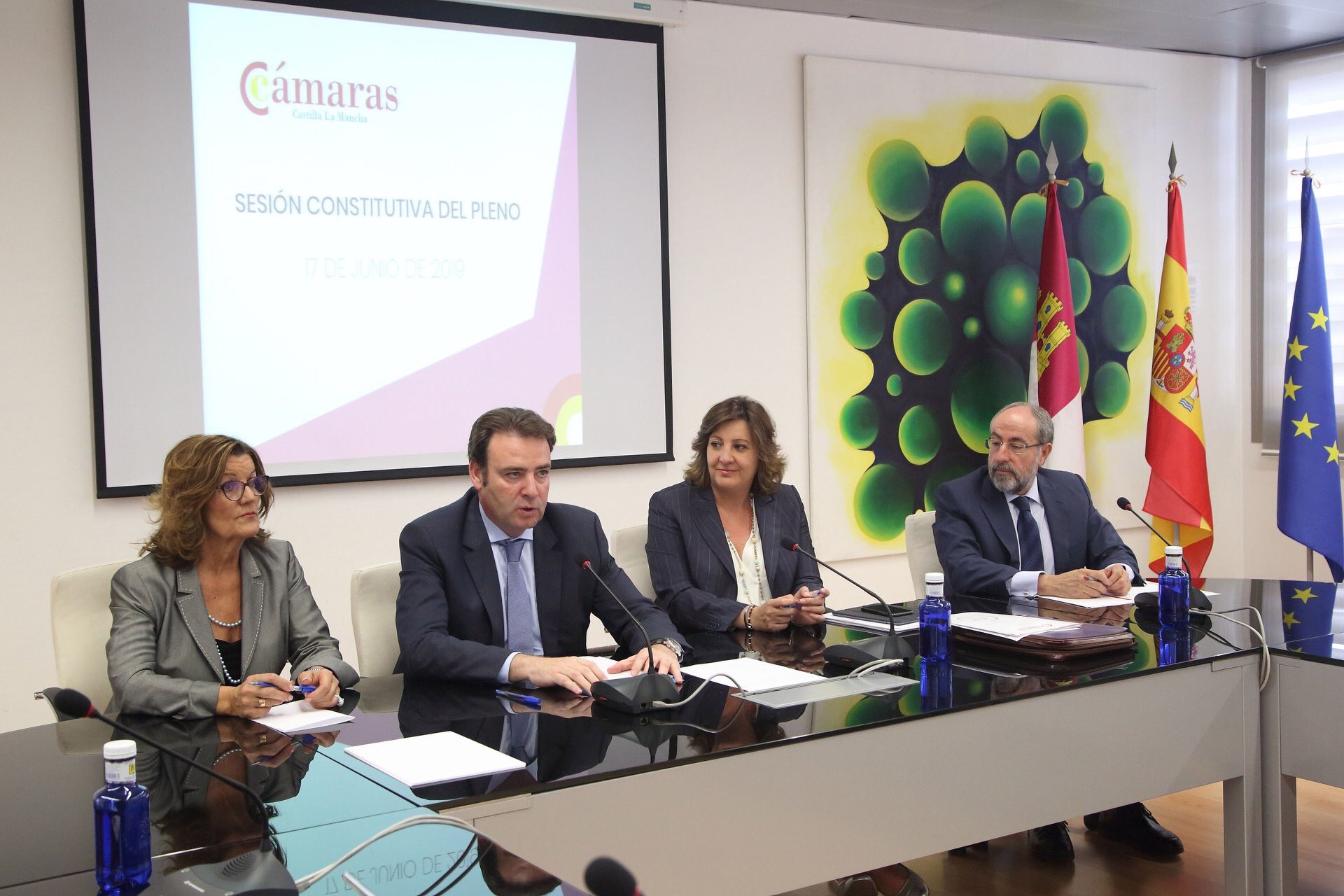 consejo regional de cámaras De izquierda a derecha, María Ángeles Martínez, Juan Martínez, Patricia Franco y Mariano León.