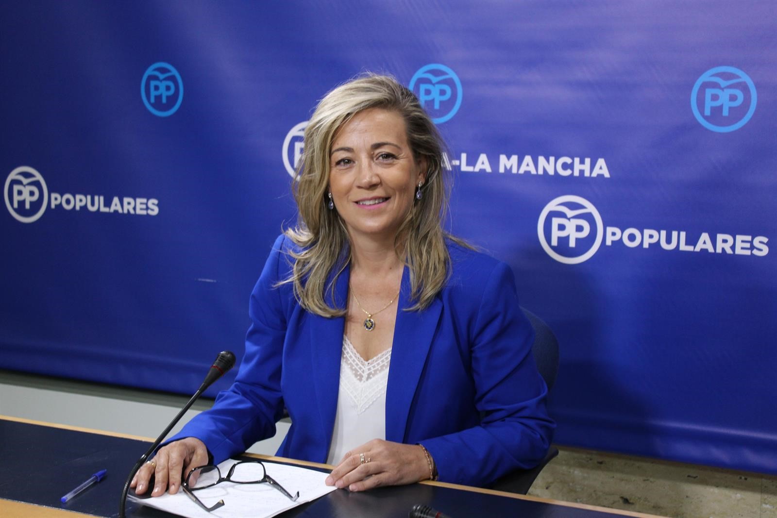 page La portavoz del PP en las Cortes de Castilla-La Mancha, Lola Merino.