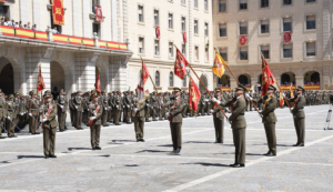 Imgen de archivo de una jura de bandera en la Academia de Infantería de Toledo.