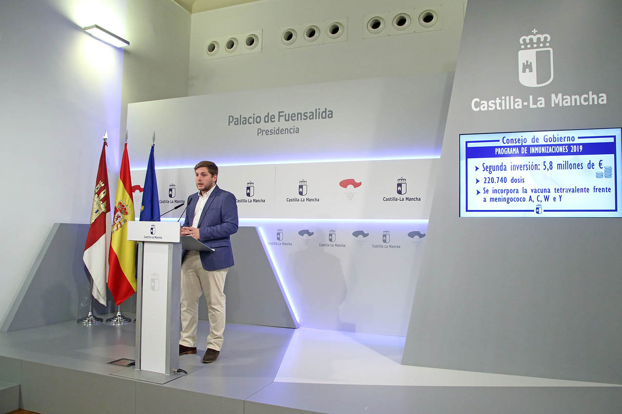 vacunas Nacho Hernando, en la rueda de prensa tras el último Consejo de Gobierno de esta legislatura.