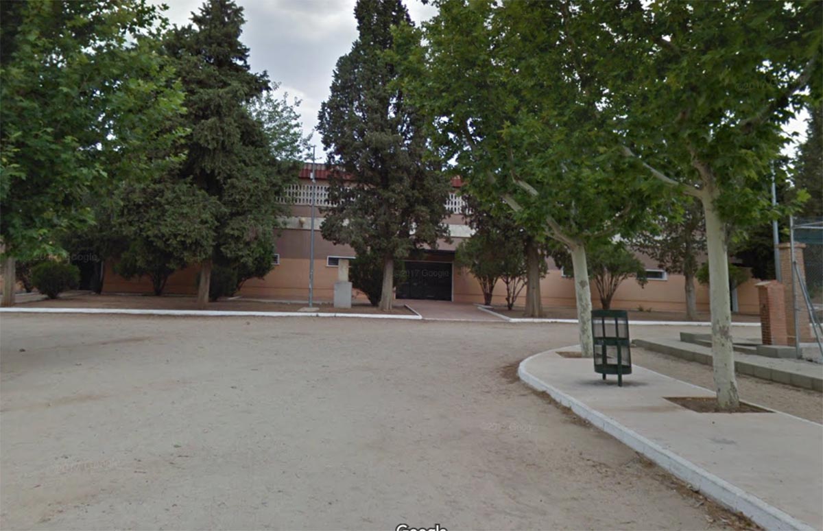 Pabellón de la Escuela de Gimnasia en Toledo, donde robaron un portátil