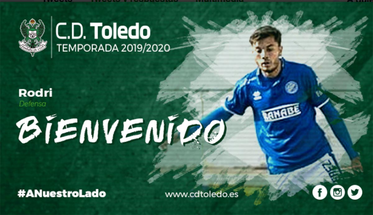 Rodri, refuerzo defensivo para el Toledo