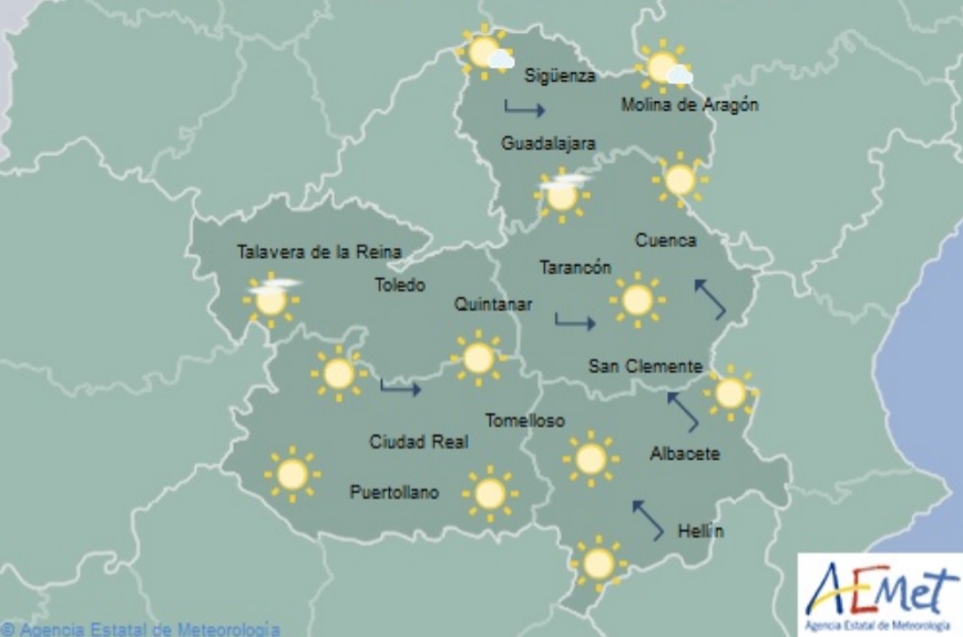Previsiones de Aemet para hoy, domingo 2 de junio.