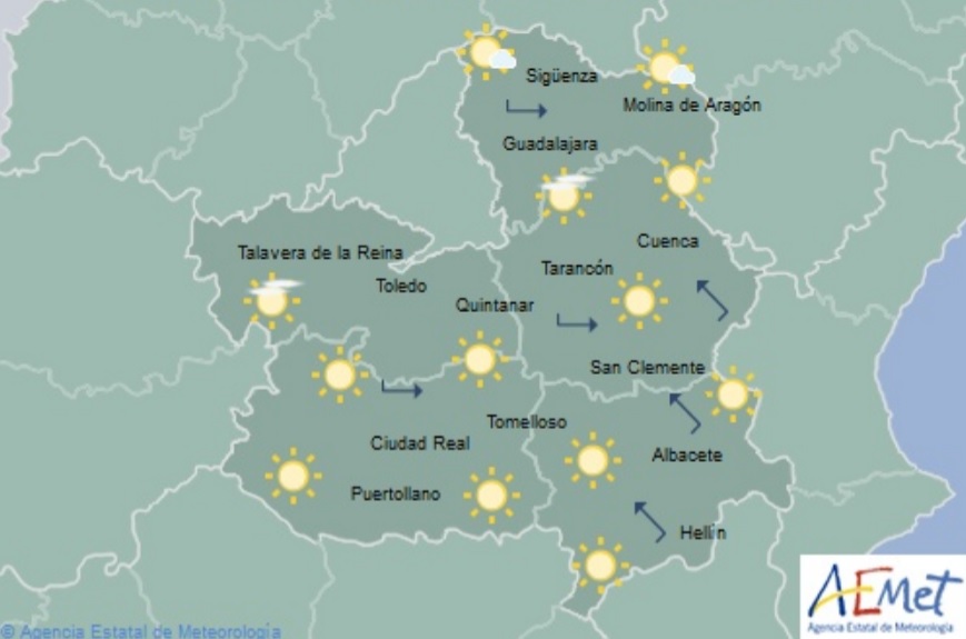 Previsiones de Aemet para hoy, domingo 2 de junio.