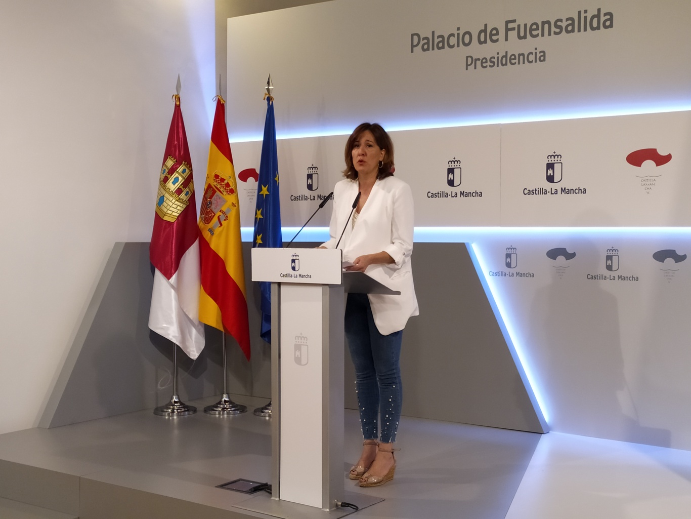 sanidad La portavoz del Gobierno de Castilla-La Mancha, Blanca Fernández.