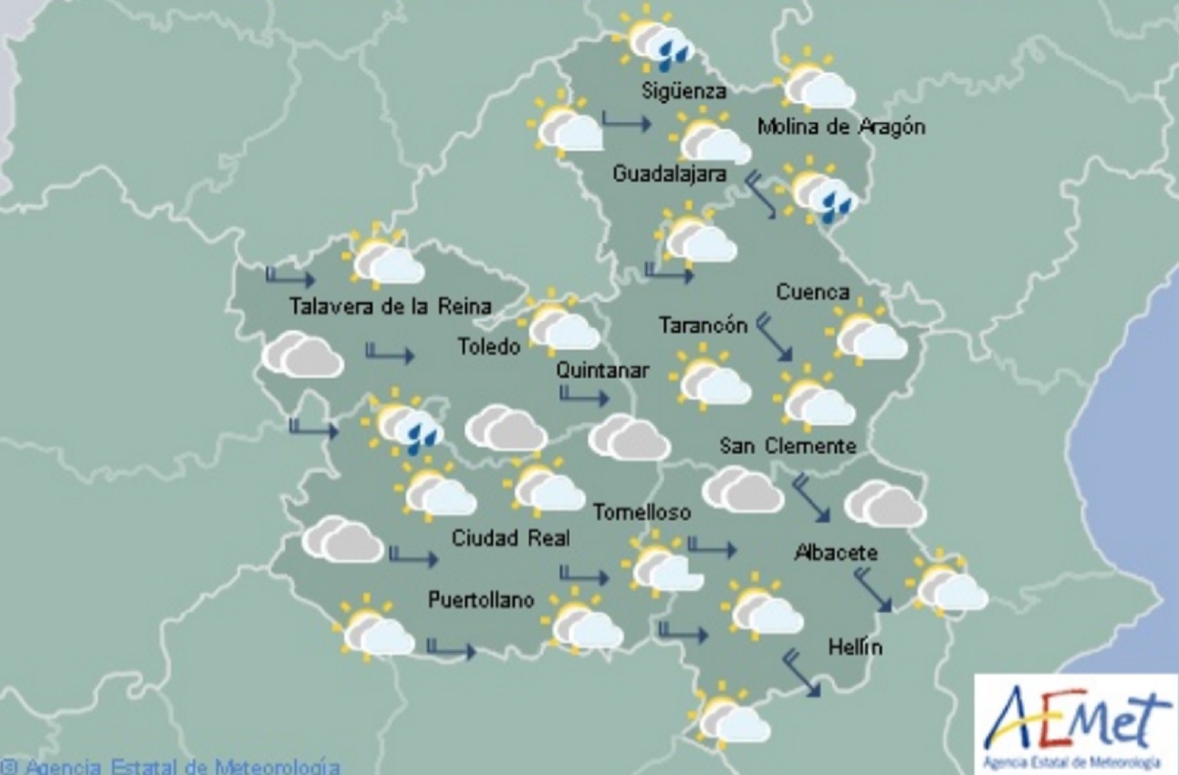 temperaturas Previsiones de Aemet para hoy, sábado 27 de julio.